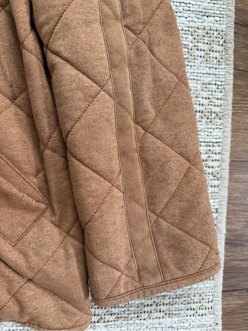 bagatelle camel brown Quilted Zip Jacket - Picture 5 of 16
